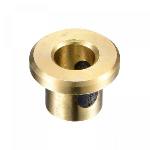 Flanged Sleeve Bearing Brass With Graphite Self Lubricating Oilless Wrapped Bushing, visible bore 5mm, OD 7mm, flange 11mm dia.