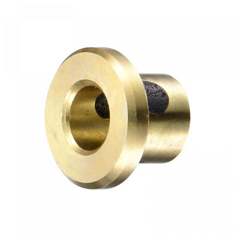 Flanged Sleeve Bearing Brass With Graphite Self Lubricating Oilless Wrapped Bushing, 5mm Bore, side view