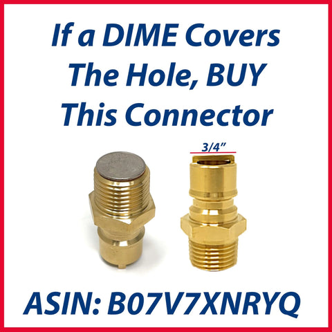 Quick Connect Brass Gas Fitting For Propane And Natural Gas, One Half Inch Male NPT To One Half Inch Male NPT Quick Disconnect, Solid Brass Coupling