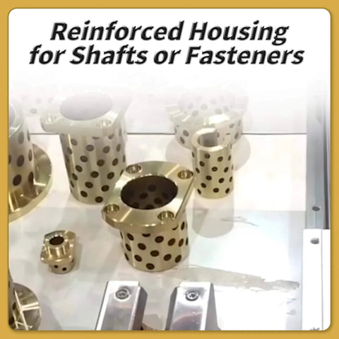 Assorted brass graphite flanged bushings for rotating machinery, emphasizing 2 Pcs Brass Graphite Wrapped Oilless Bushings JFB