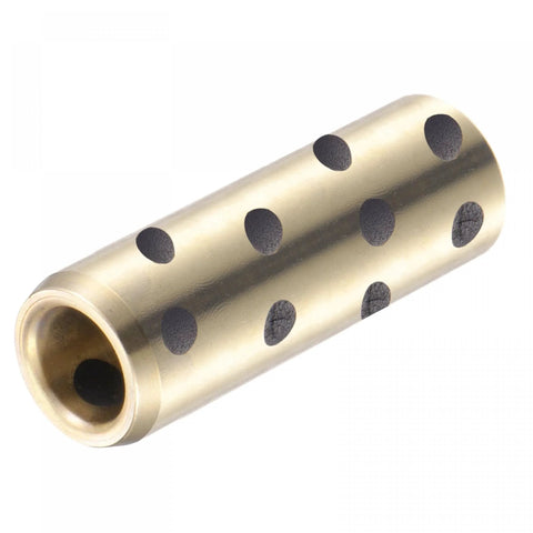 8mm Bore Sleeve Bearings 12mm Outer Diameter 40mm Length Brass Graphite Oilless Bushings 2 Pieces Self Lubricating Plain Bearings