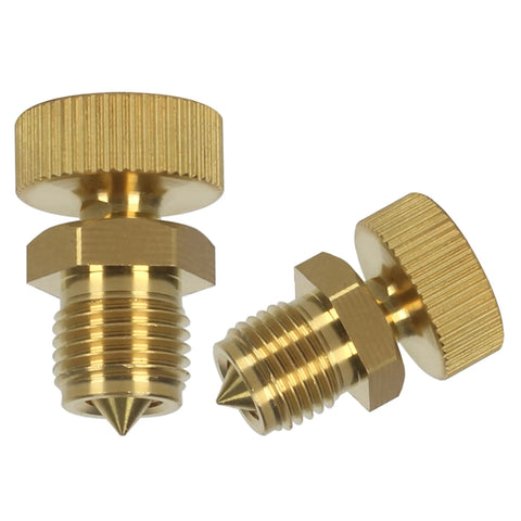 HMKUGO 2pcs brass air bleed valves for PCP airsoft high-pressure pump, knurled caps, M10x1 threads