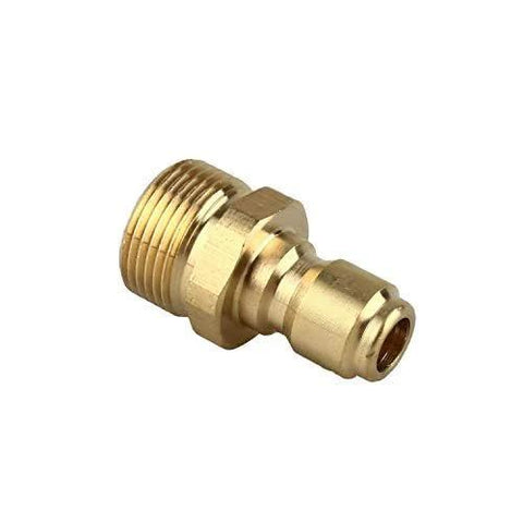 Brass pressure washer adapter with M22-15mm male thread and 3/8 in. quick-connect for 5000 PSI