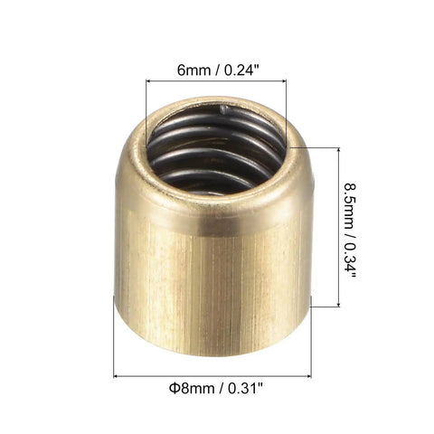 Durable Brass Oil Cup For Continuous Drip Lubrication 8x8mm Ball Oiler with measurements for mechanical systems, Uxcell.