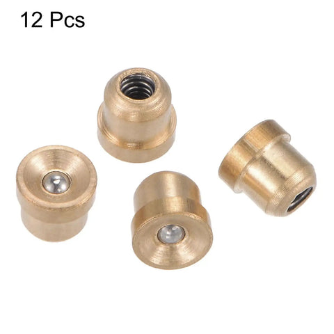 Brass Push Button Flange Oil Cup 5mm Ball Oiler For Continuous Lubrication Systems Drip Cup Kit 12 Pcs