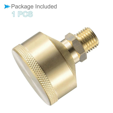 Brass Oil Cup Cap with M14x1.5 Thread, 25ml capacity, used for lathe machines and power tools, industrial lubrication system