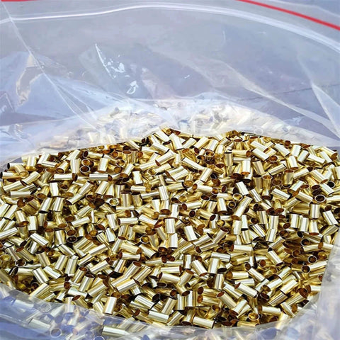 Brass Pipe Fittings Set Two Pieces Outer Diameter 25mm Varied Wall Thickness Inner Diameters 22mm 21mm 19mm 15mm Brass Capillary Hollow Tubing