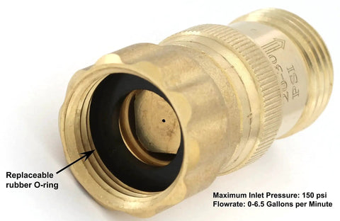 Keep Your Drip Irrigation Running Smooth With This 25 Psi Water Pressure Reducer Regulator in lead-free brass close-up