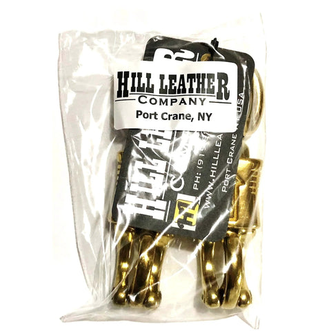 Two Pack Solid Brass Quick Release Panic Snap With Round Swivel One Inch By Four And One Half Inch Leash Hardware