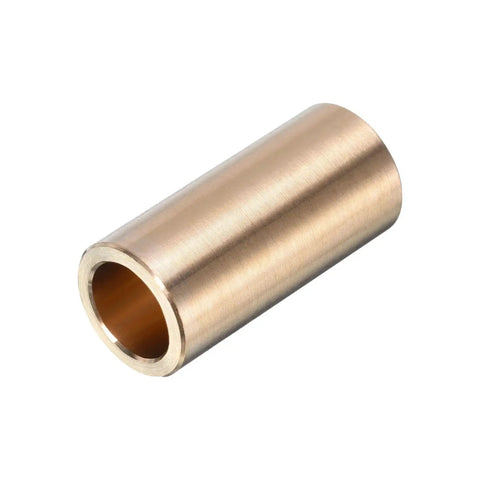 Brass Sleeve Bearings 10mm Bore 14mm OD 30mm Length Self Lubricating Bushing, side view, showing cast brass material for machinery applications.