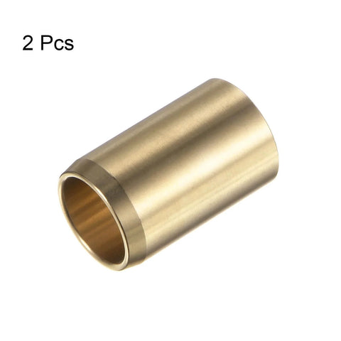 Two Pack Sleeve Bearings With Half Inch Bore Five Eighths Inch Outer Diameter And One Inch Length Wrapped Oilless Brass Alloy Bushings