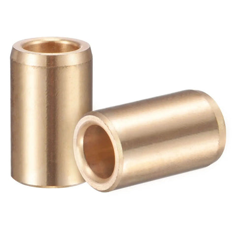 2 Pack Cast Brass Self Lubricating Sleeve Bearings With 8mm Bore 12mm OD And 20mm Length