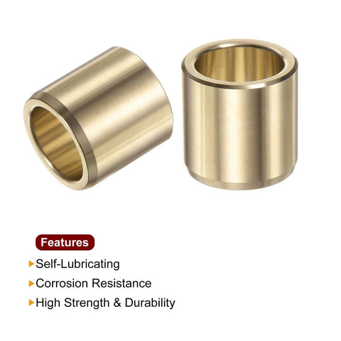 Brass Alloy Sleeve Bearings Three Quarters Inch Bore One Inch Outer Diameter One Inch Length Wrapped Oilless Bushings