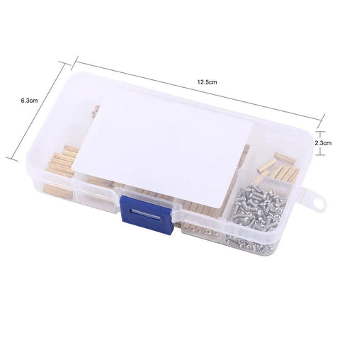 Brass Standoff Kit 270 Pieces M2 Female Thread Spacers With Storage Box for PCB Motherboard Electronics Hardware