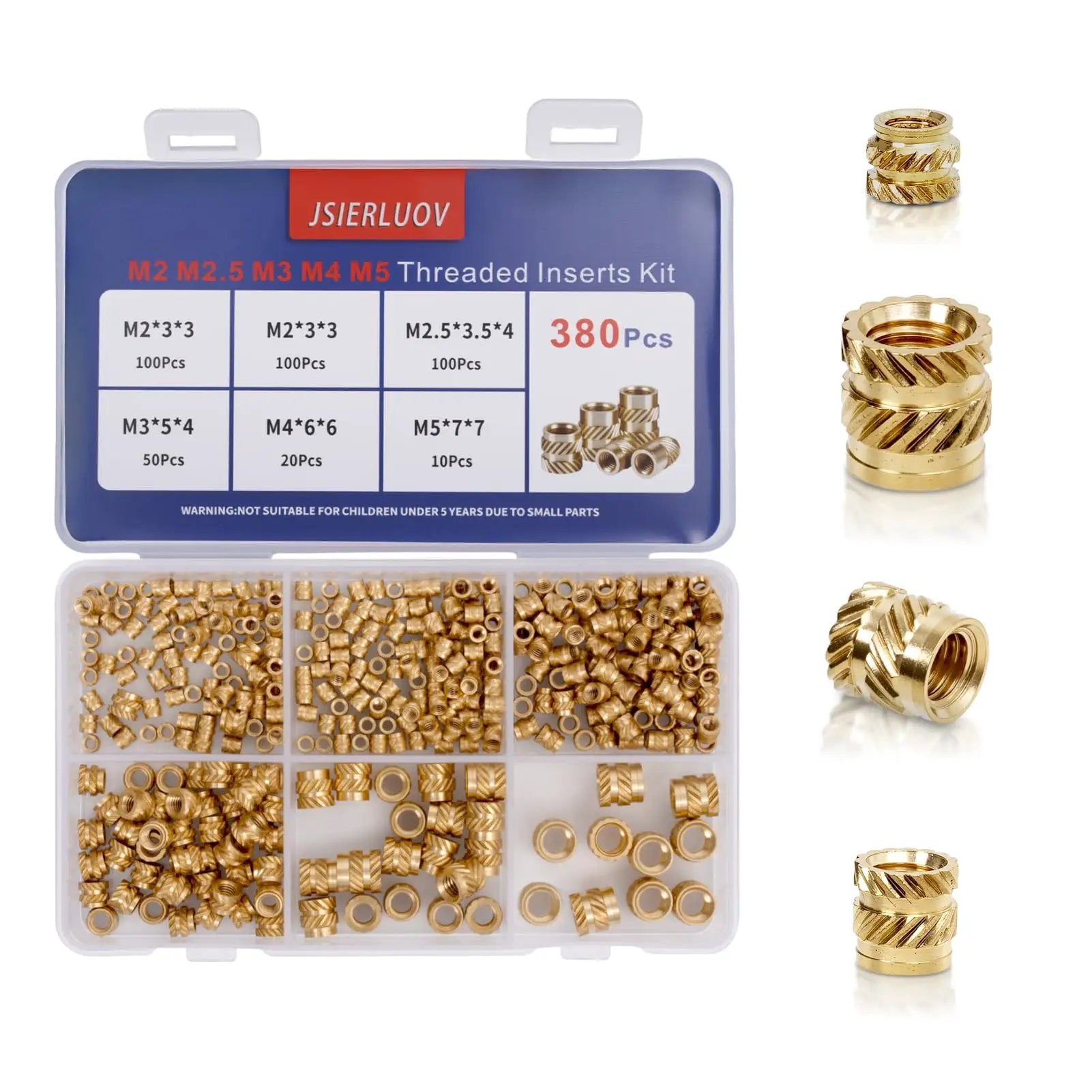 Brass Threaded Inserts Kit For 3D Printing M2 To M5 🍁 ...