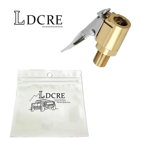 Brass Locking Tire Air Chuck With Clip Adapter No Leakage High Efficiency For Vehicle Inflator And Compressor Pump, 8mm, packaging shown.