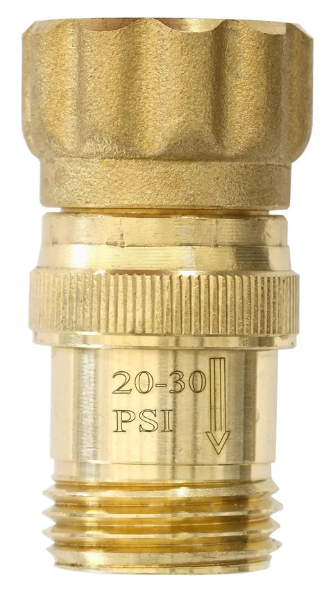 Heavy Duty 25 Psi Water Pressure Regulator For Drip Irrigation With 3/4 Inch FHT To 3/4 Inch MHT Lead Free Brass