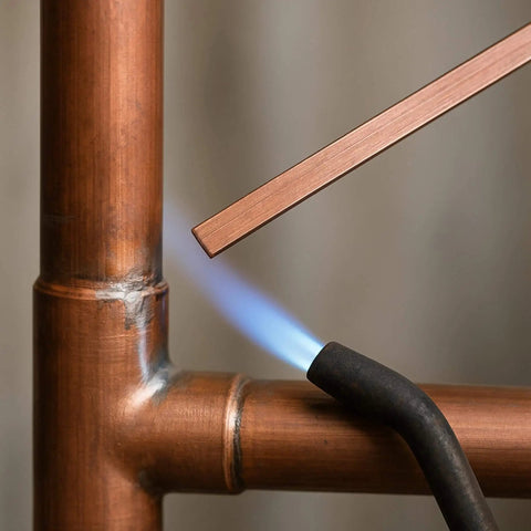 20 Silver Brazing Rods Pack 0.050 By 0.125 By 19.5 Inch Copper Phos Copper Alloy for HVAC Air Conditioning Refrigeration Welding Industry