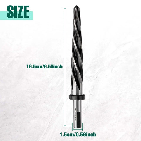 Five Eighths Inch Bridge Construction Reamer Drill Bit Set With Taper Chuck Reamers, High Speed Steel Tooling for Metal