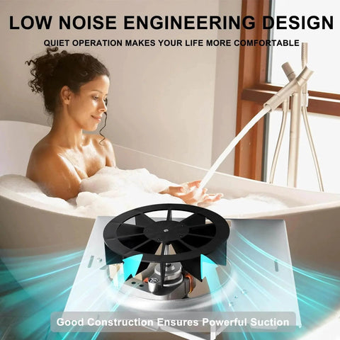 688 663 Fan, S97012029 Motor Assembly for Broan Bathroom Exhaust Fan 663-C/688-C shown with low noise feature emphasized.