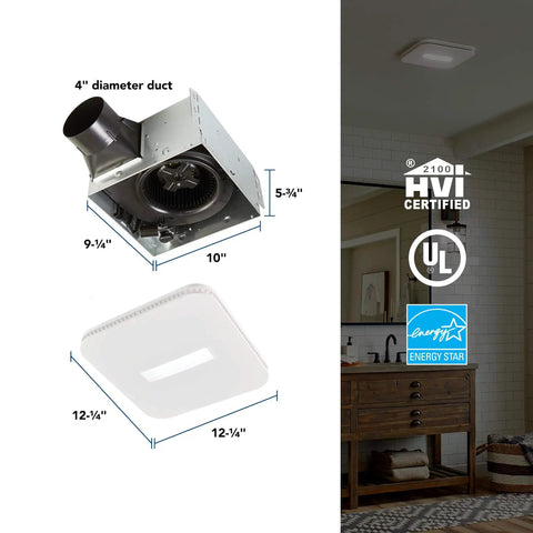 Upgrade Your Bathroom With Retrofit Exhaust Fan And Light Kit From Broan-NuTone That Replaces Your Old Fan With No Attic Access