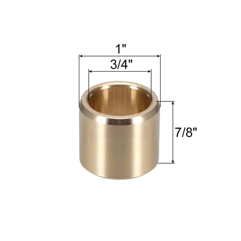 3/4 Inch Bore Self-Lubricating Sintered Bronze Bearing Sleeve With 1 Inch Outer Diameter And 7/8 Inch Length, durable metal sleeve