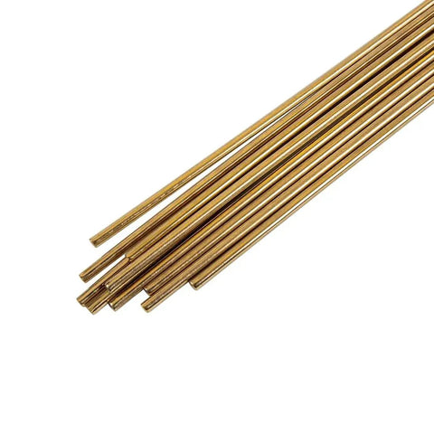 Workhorse Bare Bronze Brazing Rods Pack Low Fume Copper Alloy For Torch Welding One Half Pound Nine Pieces Diameter One Eighth Inch