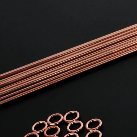 Workhorse Bare Bronze Brazing Rods Pack Low Fume Copper Alloy For Torch Welding One Half Pound Nine Pieces Diameter One Eighth Inch