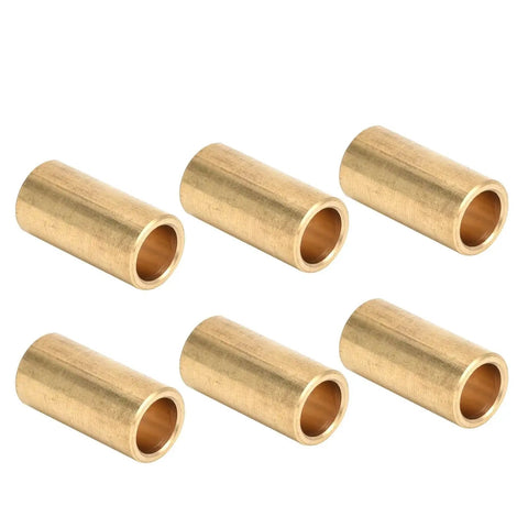 8 Piece Bronze Bushing Set Copper Plain Sleeve Bearing 8mm X 11mm X 22mm Oilless Brass Construction for heavy-duty applications
