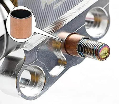 10 Pcs Sleeve Bearing 5mm Bore 7mm OD 8mm Length Oilless Wrapped Bronze Sintered Bushing installed on machinery part