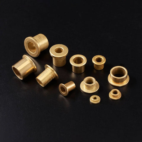 Heavy Duty Bronze Flange Bearing Sleeve 14mm Bore 20mm OD 16mm Length 3mm Flange Thickness 26mm Flange Diameter Self Lubricating