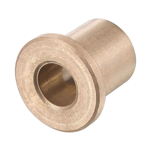 Self Lubricating Sintered Bronze Flange Sleeve Bearing 10mm Bore 16mm Outer Diameter 20mm Length 22mm Flange Diameter 3mm Flange Thickness