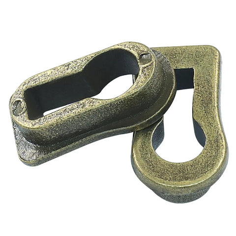 8Pcs Bronze Skeleton Key Covers For Furniture Keyholes Zinc Alloy Antique Style Keyhole Lids For Dresser Drawers