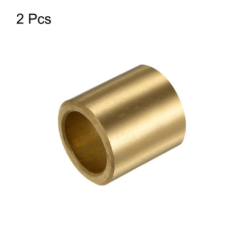 Two Pack Plain Sleeve Bearings 16mm Bore 22mm OD 25mm Length Self Lubricating Sintered Bronze Bushings