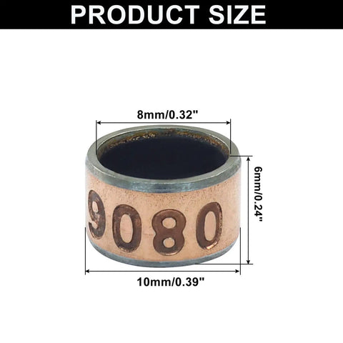 10 Piece Oilless Sleeve Bearings Set With 8mm Bore 10mm OD And 6mm Length Wrapped Bushings Bronze Sintered Coated On Carbon Steel Base