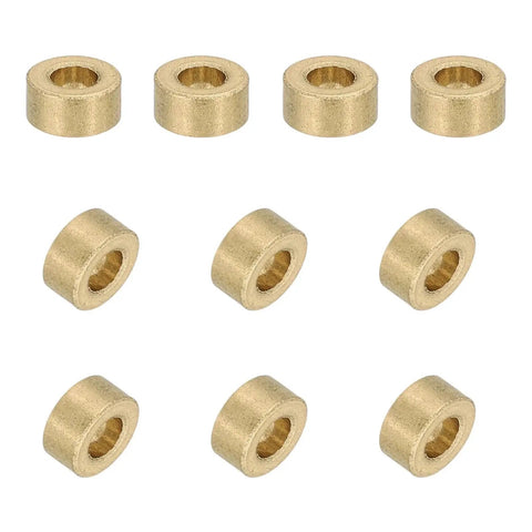 10 pieces showing 30 Pcs Sleeve Bearings 3mm Bore 6mm Outer Diameter 3mm Length Self Lubricating Sintered Bronze Bushings