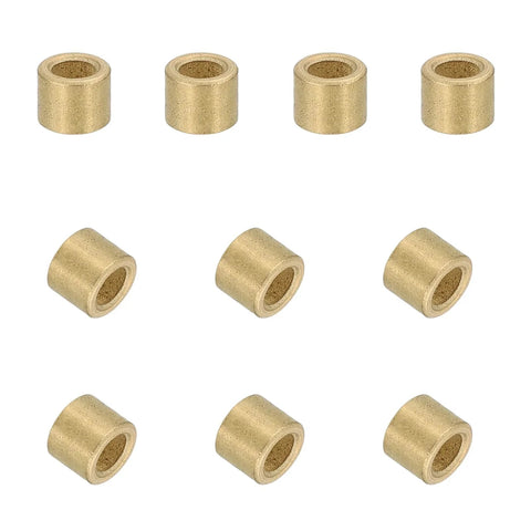 30 Pcs Sleeve Bearings 3mm Bore 5mm OD 4mm Length Self Lubricating Sintered Bronze Bushings Low Friction High Temperature Resistant