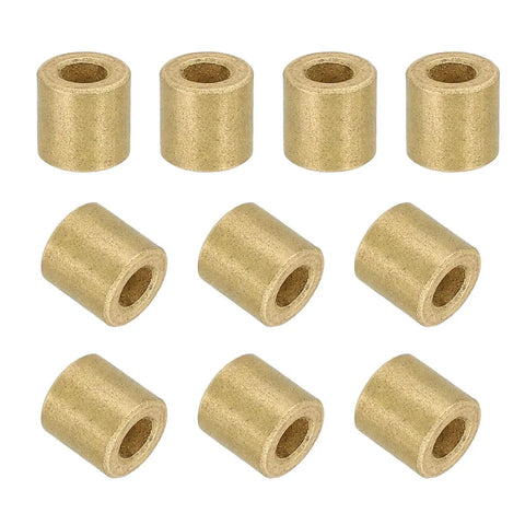 10 bronze sleeve bearings from 30 Pcs Self Lubricating Sintered Bronze Sleeve Bearings With 3mm Bore 6mm Outer Diameter And 6mm Length