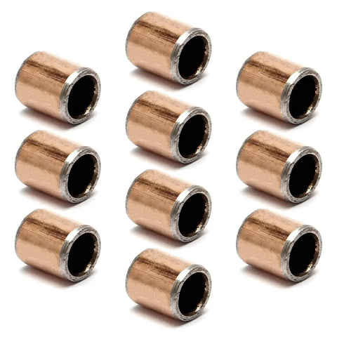 10 Pcs Sleeve Bearing 5mm Bore 7mm OD 8mm Length Oilless Wrapped Bronze Sintered Bushing