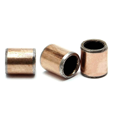 Three 10 Pcs Sleeve Bearing 5mm Bore 7mm OD 8mm Length Oilless Wrapped Bronze Sintered Bushings for machinery use