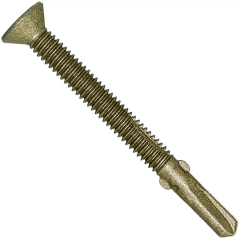 Heavy Duty Wood To Metal Reamer Tek Screws With Self Drilling Tip Torx T30 Star Head 14 by 2 and 3 Quarters Inch for Flatbeds and Trailers