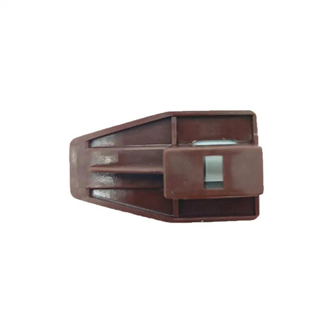 Brown drawer slide track guide from 10 sets Drawer Slide Track Guide Glides Replacement Parts for dressers and nightstands.