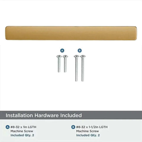 Brushed Gold Cabinet Pulls 4 Inch 2 Pack Solid Zinc Alloy Drawer Handles with installation screws shown