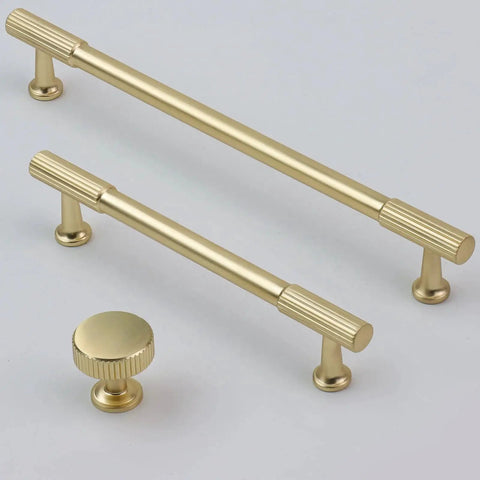 20 Pack Brushed Gold Cabinet Handles Five Inch Kitchen Cabinet Pulls Drawer Dresser Hardware Solid Zinc Alloy Fingerprint Resistant