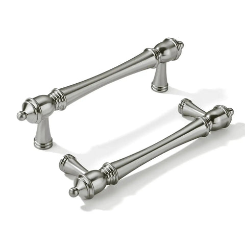 10 Pack 3 Inch Center Hole Brushed Nickel Cabinet Pulls Heavy Duty Solid Drawer Handles For Cabinets Drawers Doors With 4.4 Inch Length