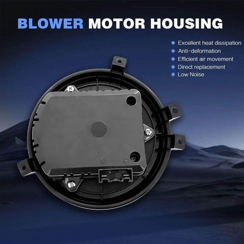 HVAC Blower Motor With Brushless Motor And Fan Cage For Cadillac XTS 2013 2019 And Chevy Impala 2014 2020 housing view
