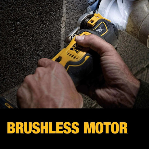 Using 20V Max XR Oscillating Tool Kit With Blades And Charger Included, Brushless Cordless Multitool for cutting pipe in tight space