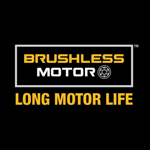 Label highlighting brushless motor and long motor life on 20V Max XR Oscillating Tool Kit With Blades And Charger Included.