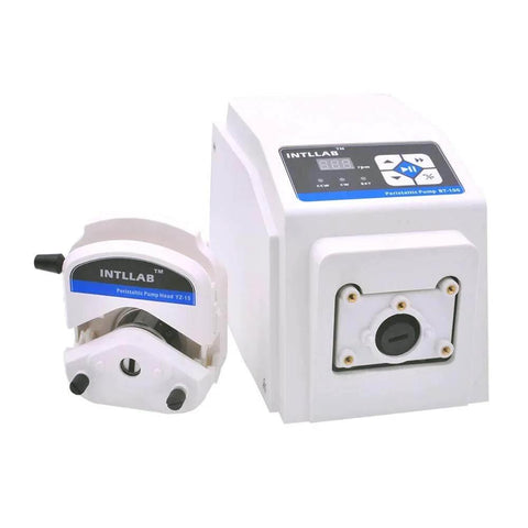 BT100 Variable Speed Peristaltic Pump with Pump Head YZ15 and digital display, flow rate 0.06~360 mL/min, 0.1-100rpm with tubing