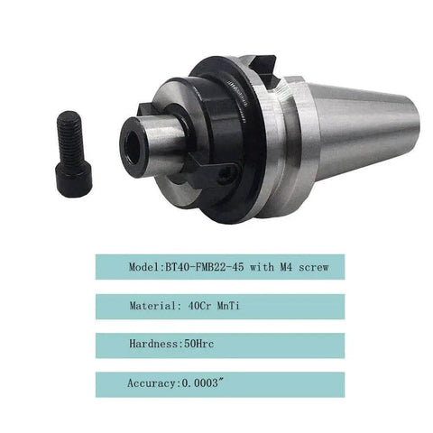 Pro Grade BT40 Toolholder And 50mm Face Mill Milling Cutter Set With BAP400R 50-22-4T Holder, 10 APMT1604PDER Inserts